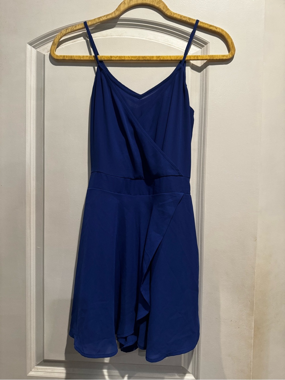 Express Blue Wrap Front Ruffle Romper Size 2